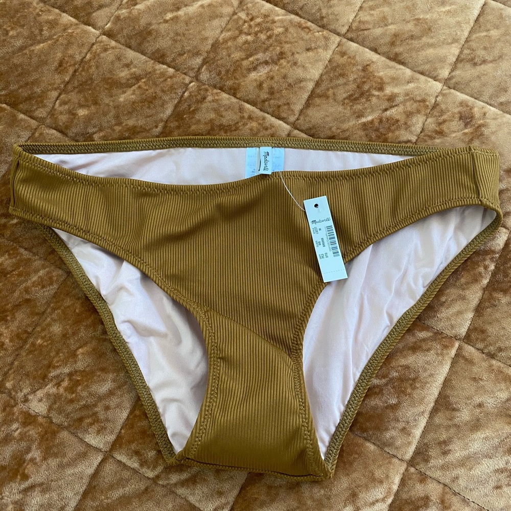 Madewell  Second Wave Ribbed Classic Bikini Bottom